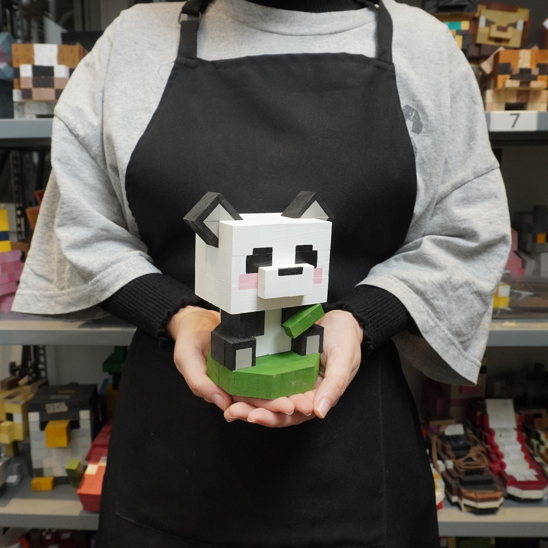 Mô Hình Gỗ Gấu Trúc Panda (size s)