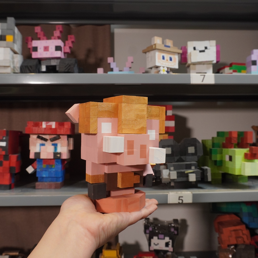 Mô Hình Gỗ Minecraft Portal Guard (size s)