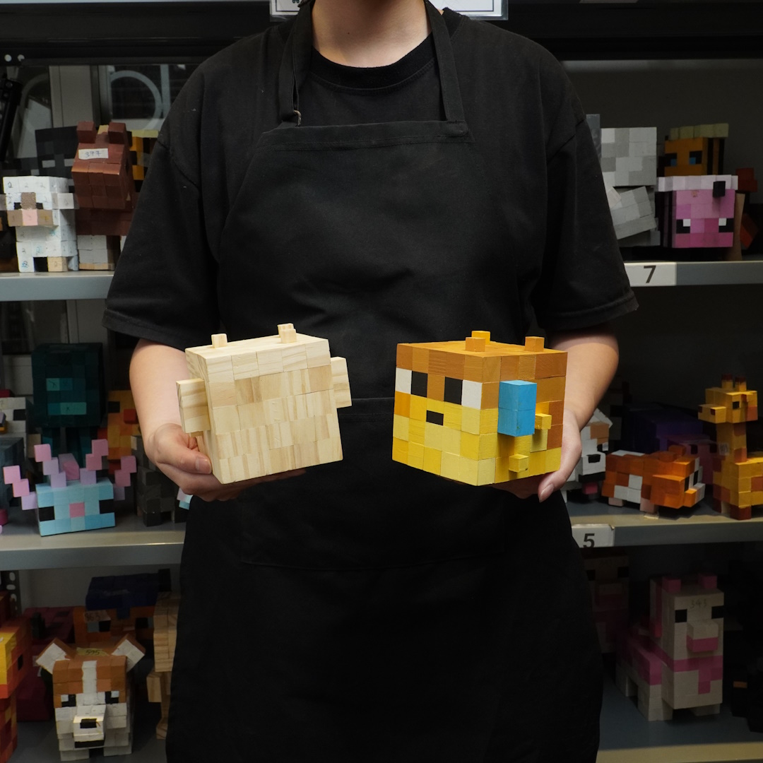 Mô Hình Gỗ Cá Nóc (Art Toy)