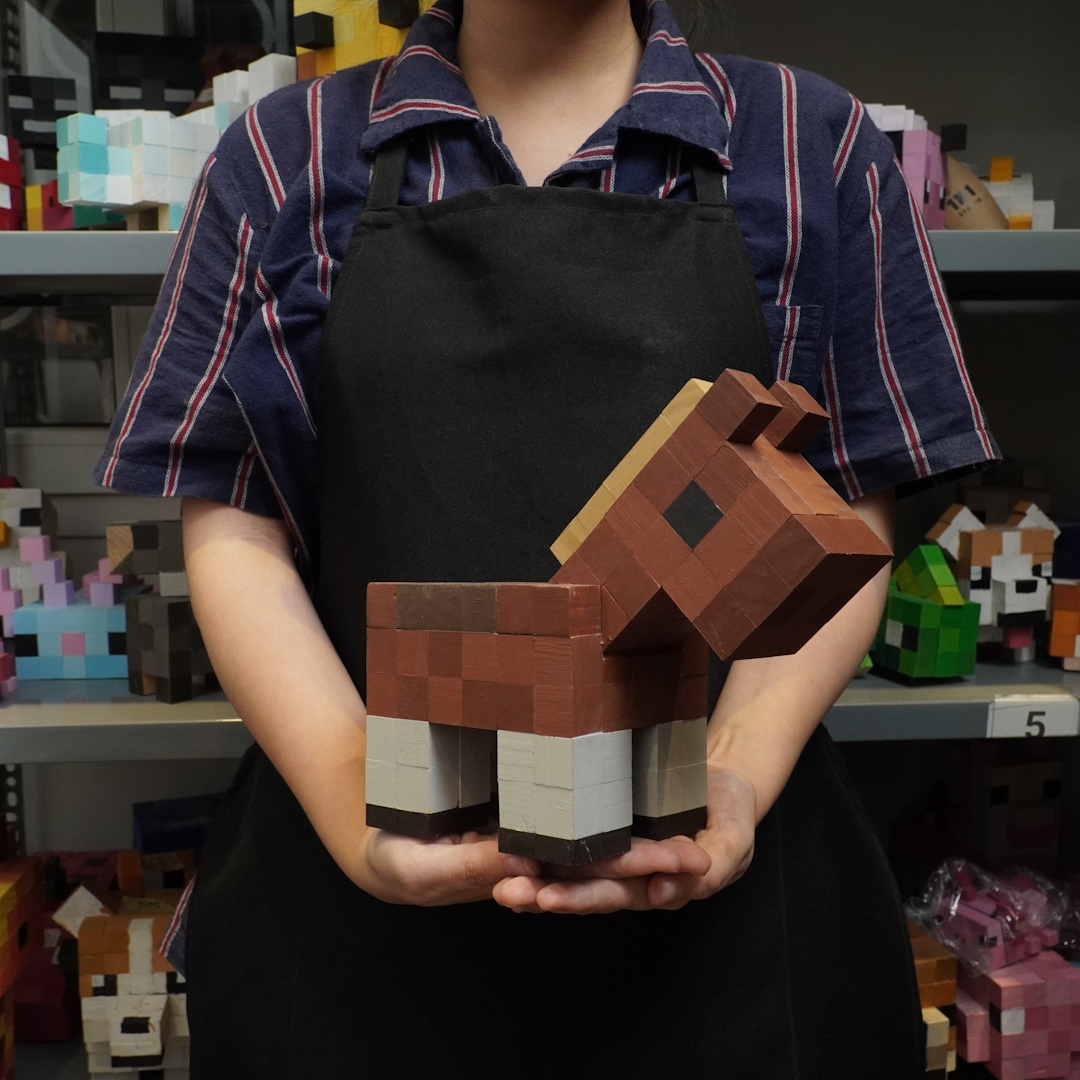 Mô Hình Gỗ Ngựa (Art Toy)