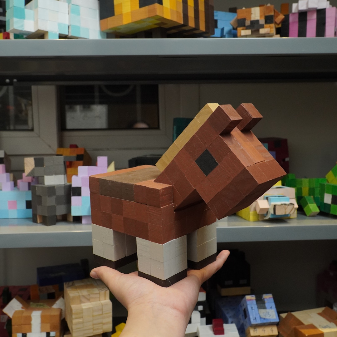 Mô Hình Gỗ Ngựa (Art Toy)