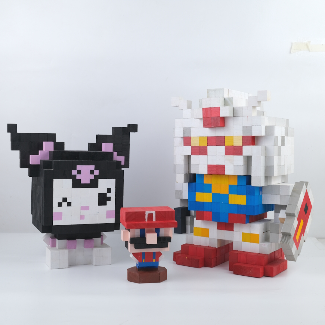 Mô Hình Gỗ Bigsize Kuromi (Art Toy)