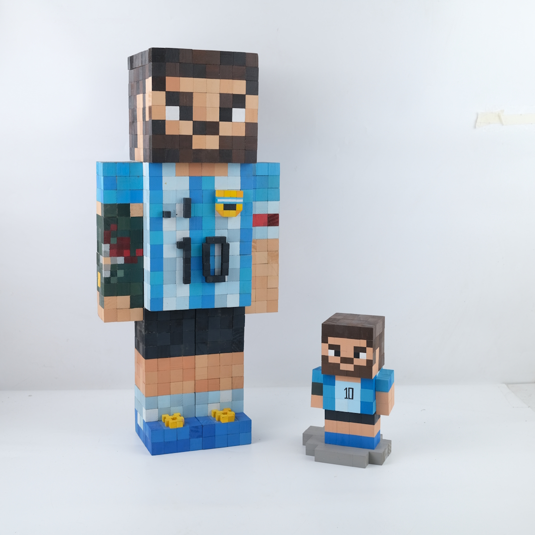 Mô Hình Gỗ Bigsize Messi (Art)