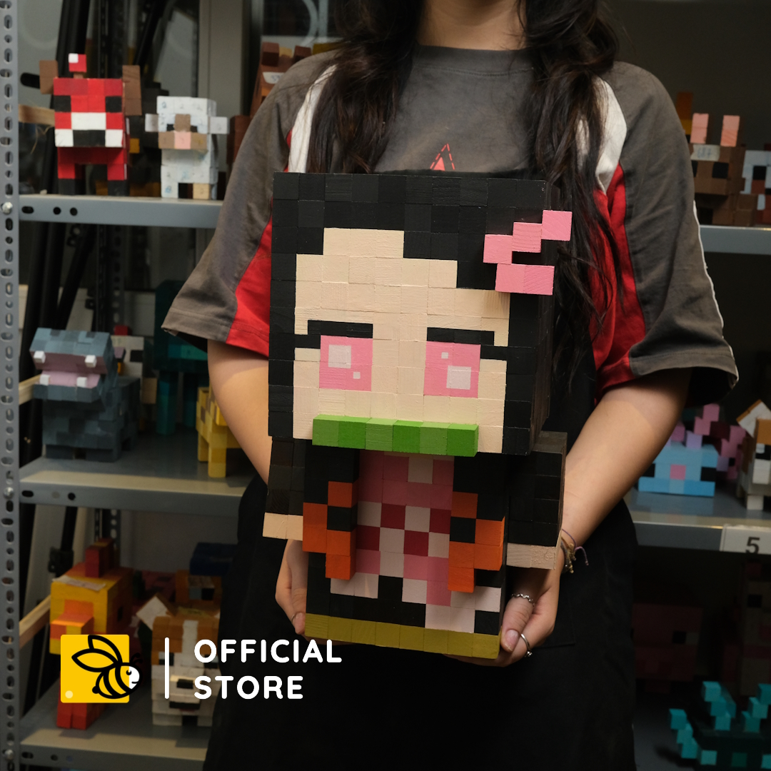 Mô Hình Gỗ Bigsize Nezuko Kamado (Art Toy)