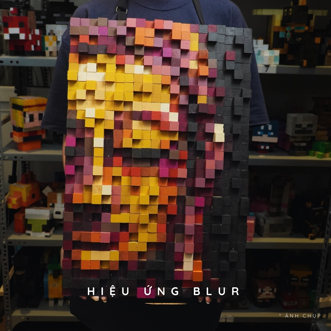 Tranh Pixel Chân Dung Phật (Blur)