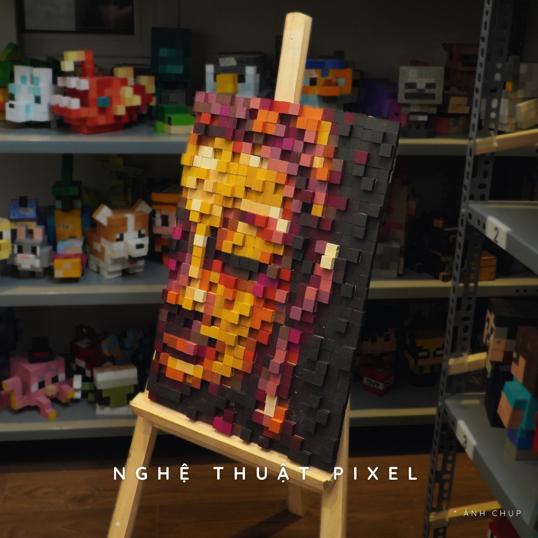 Tranh Pixel Chân Dung Phật (Blur)