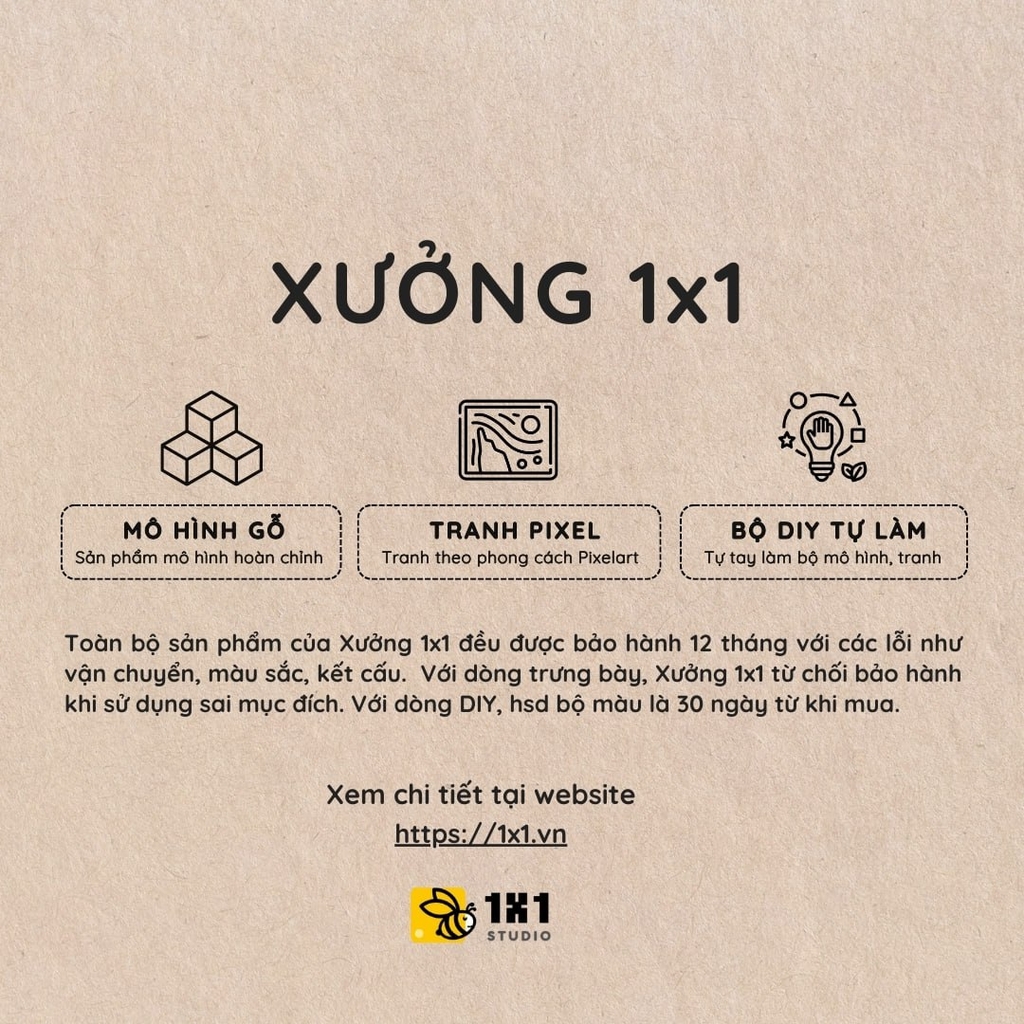 Kit Tự Làm Tranh Pixel Gỗ Phú Sĩ Đỏ (Blur)