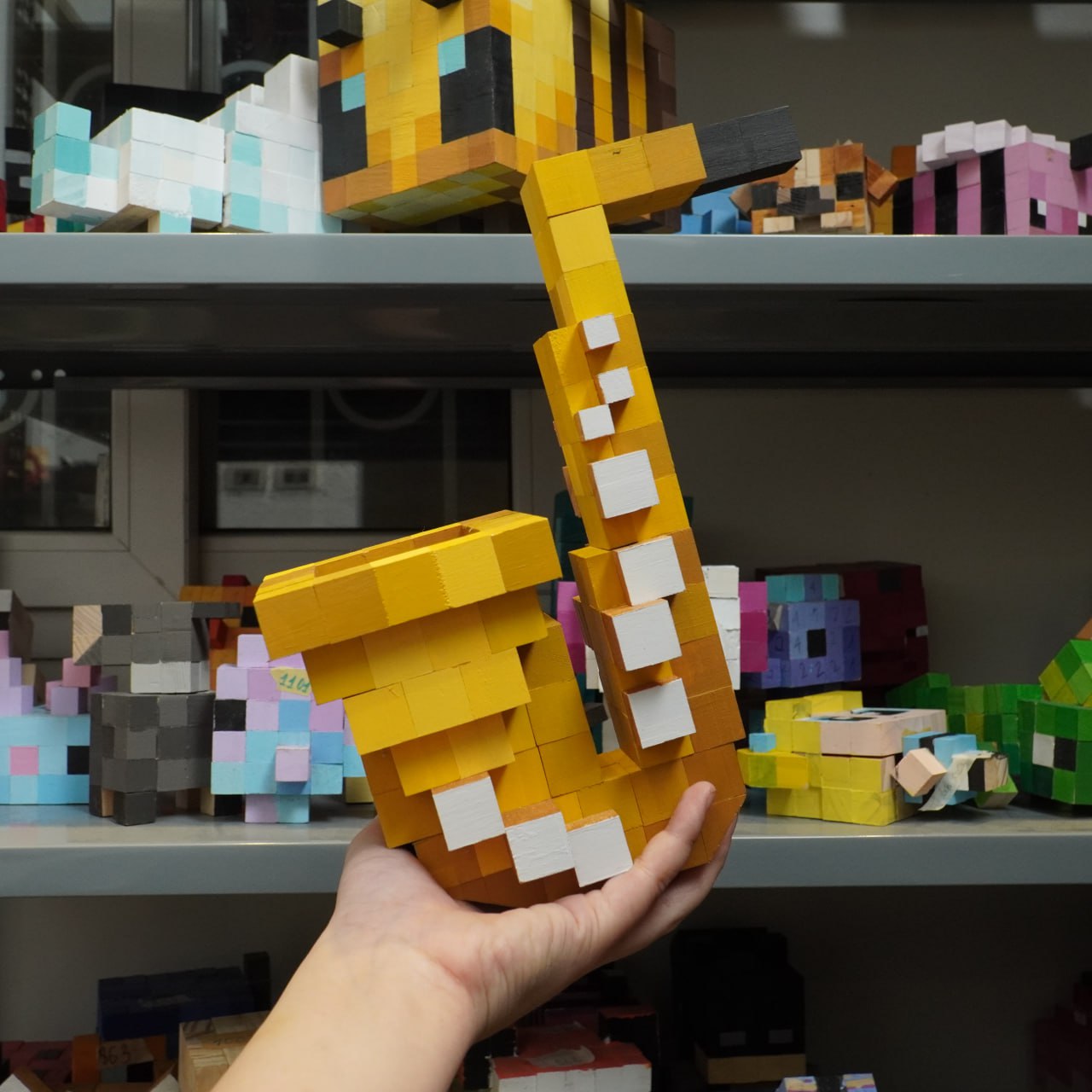 Mô Hình Gỗ Kèn Saxophone (Art Toy)