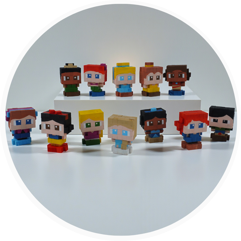 p1. Kit Tự Làm Mô Hình Công Chúa Disney (D1)