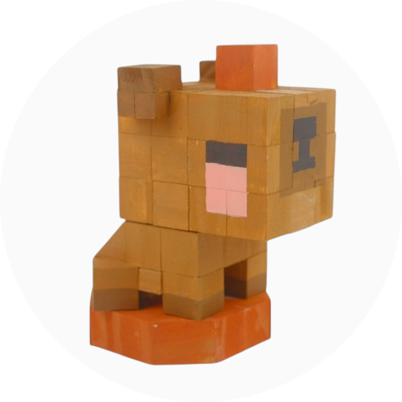 p7. Mô Hình Gỗ Chuột Lang Nước Capybara