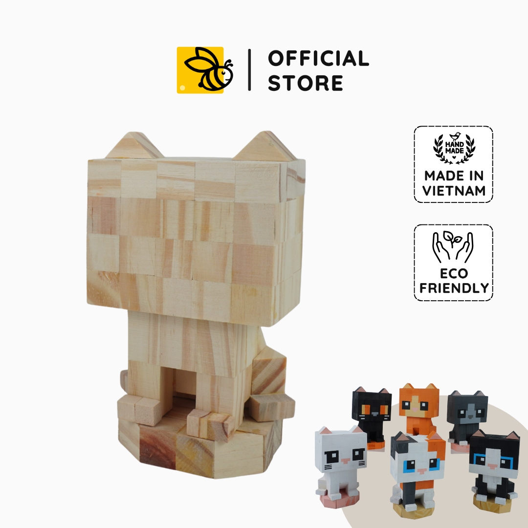 p5 - Kit Tự Tô Màu Mô Hình Mèo (6 in 1) | C1