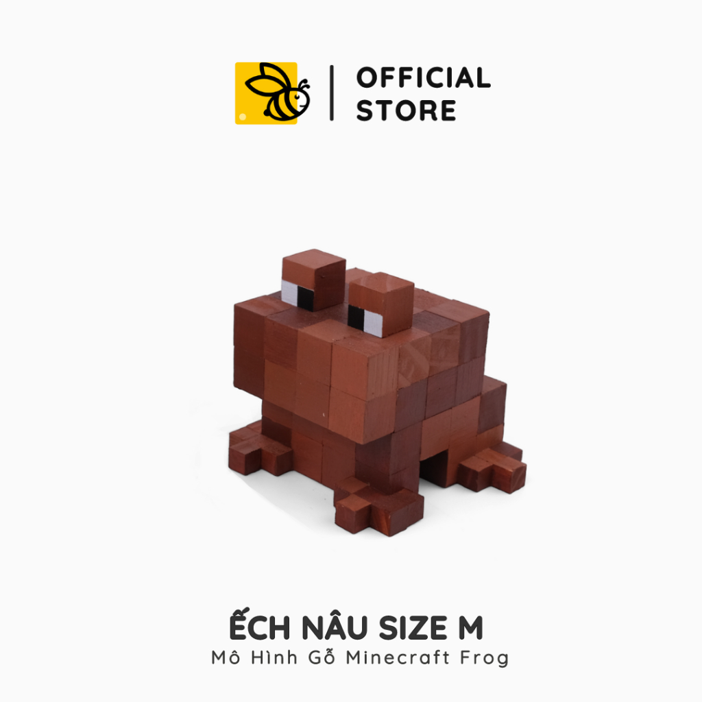 Mô Hình Gỗ Ếch Minecraft Frog