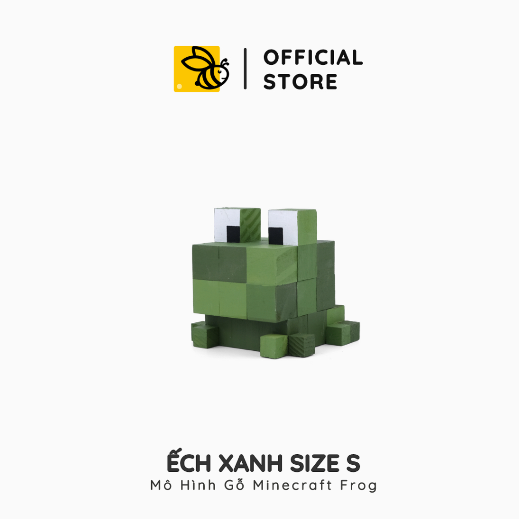 Mô Hình Gỗ Ếch Minecraft Frog