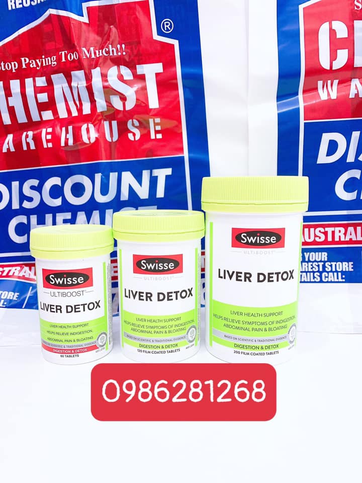 Viên Uống Thải Độc Gan Liver Detox Swisse 120v