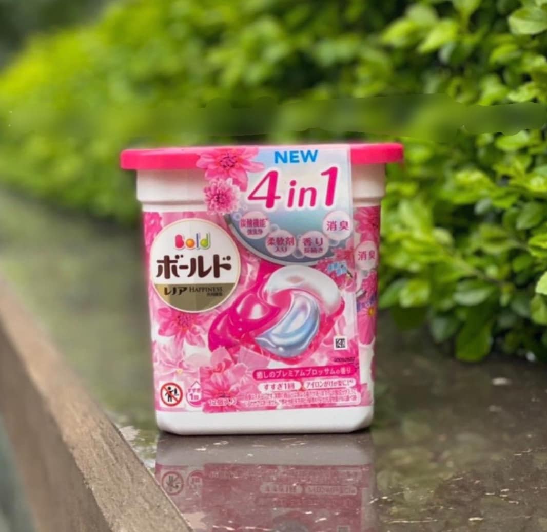 Viên giặt xả quần áo bold gelball 4D 17v 31v 39v Nhật Bản