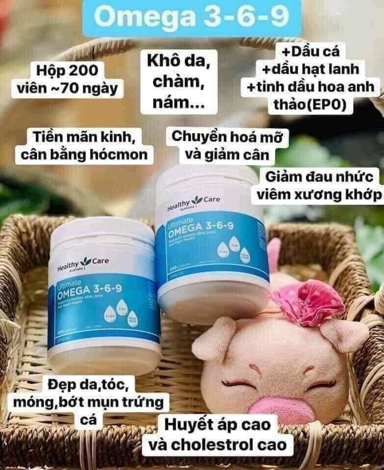 Omega 369 Healthy Care Hộp 200 Viên Chính Hãng Của Úc