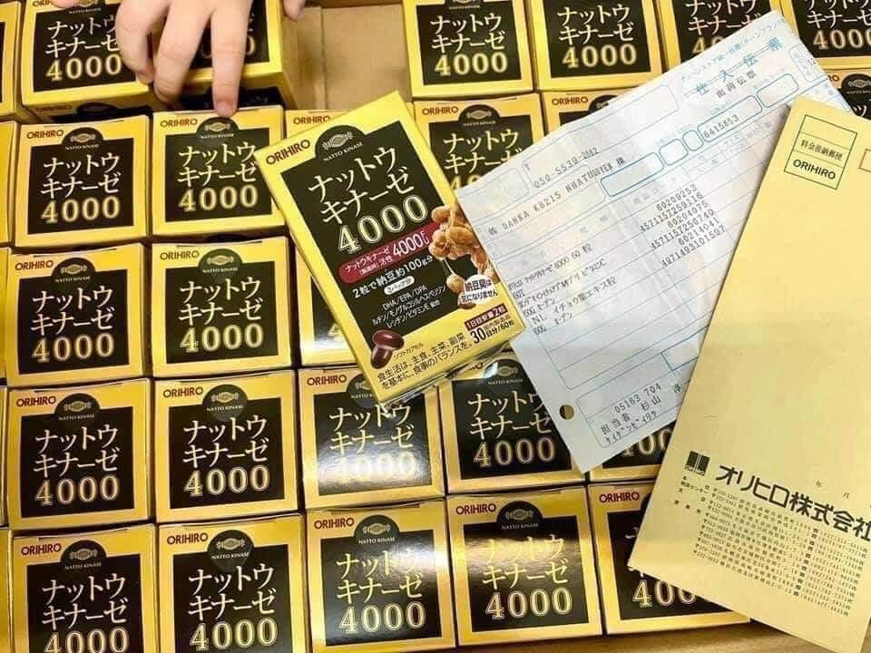 Viên Uống Chống Đột Quỵ Orihiro Nattokinase 4000FU Nhật Bản ( hộp 120 viên)