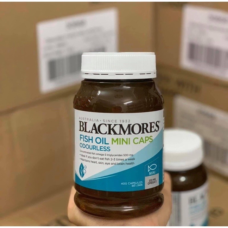 Dầu cá Omega Mini Double Concentrate 400 viên Khử mùi của Úc