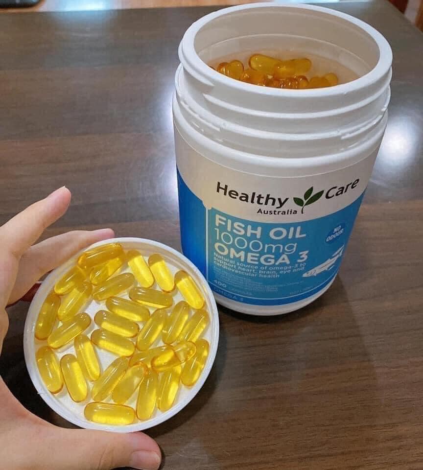 Dầu Cá Omega 3 Healthy Care Fish Oil 1000mg Của Úc, 400 viên