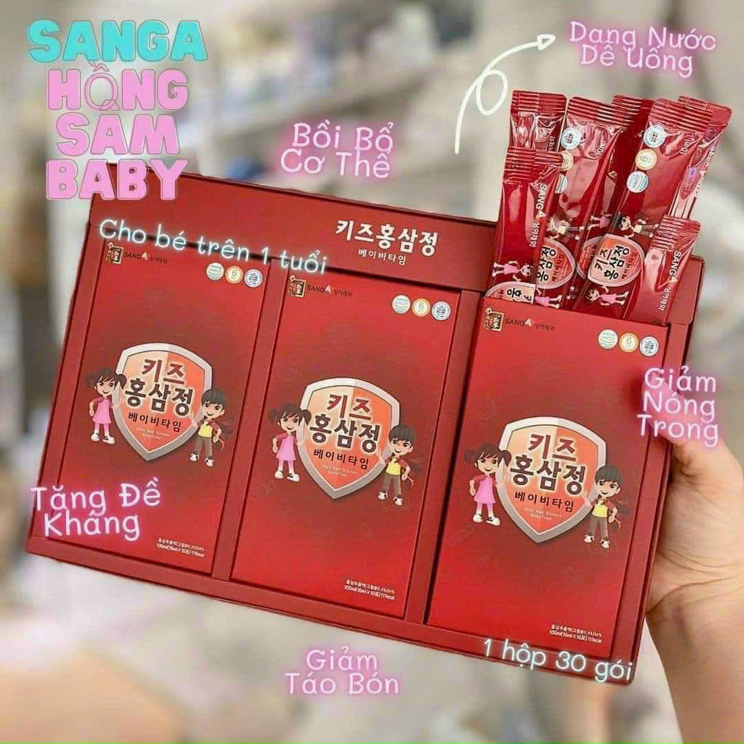 Nước hồng sâm Baby SangA Hàn Quốc 30 gói cho trẻ em