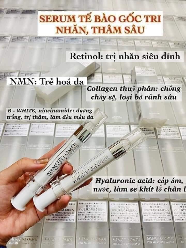 Tinh Chất Serum Dưỡng Mắt NMN Eyes All In One Memoto Omoi Essence