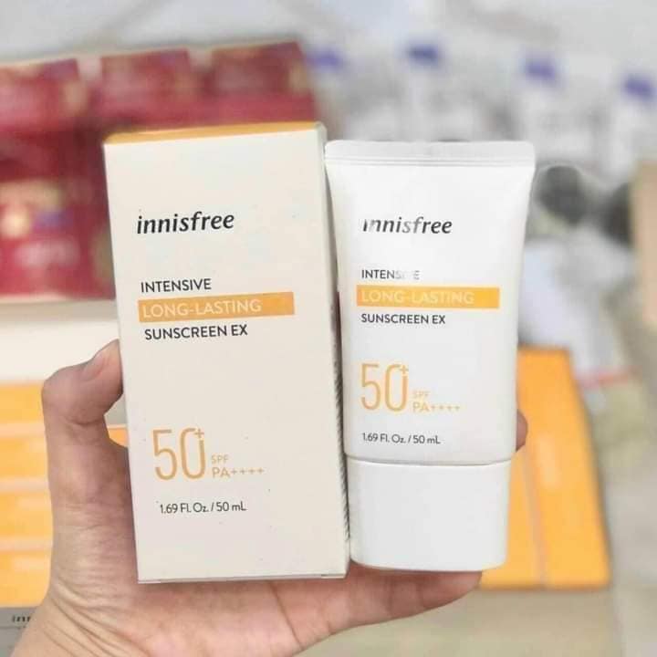 Kem chống nắng innisfree long- lasting màu trắng Hàn Quốc