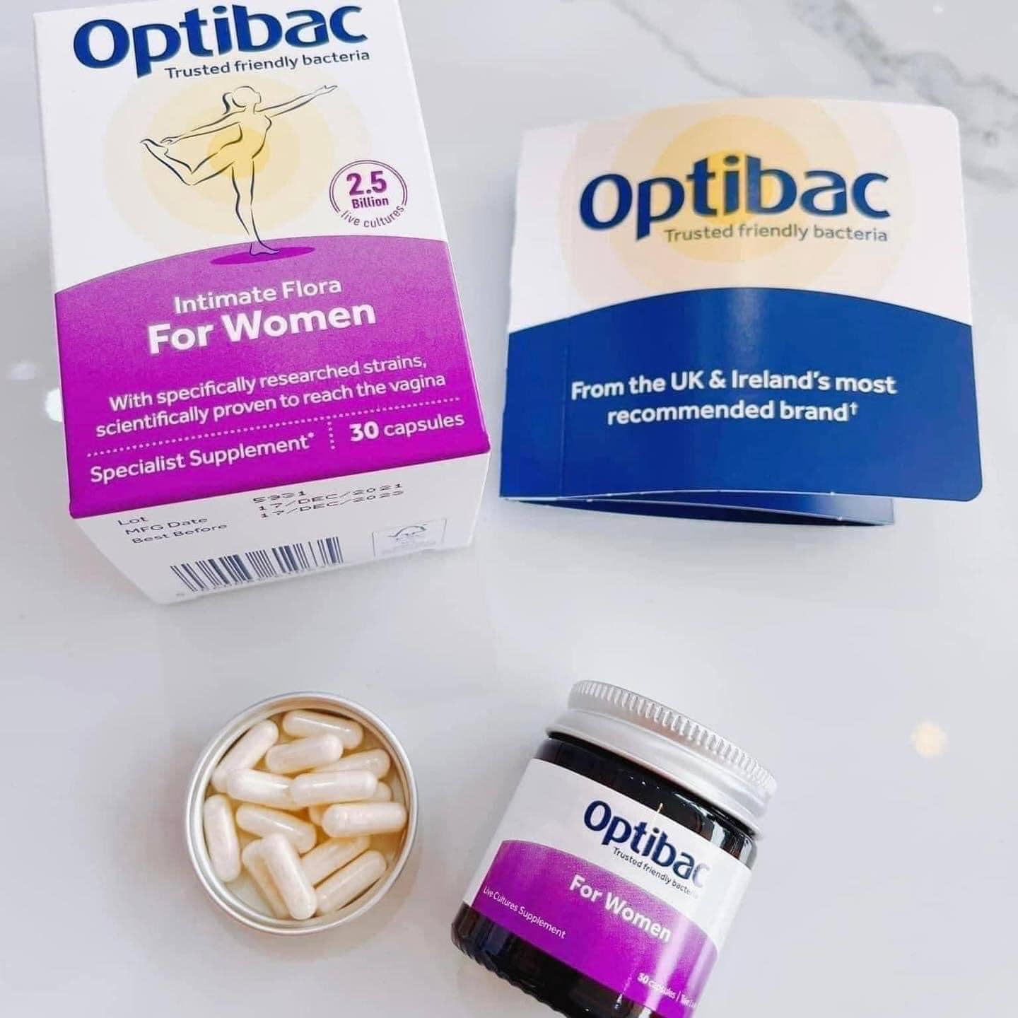 Men Vi Sinh Optibac Probiotics Tím Cho Phụ Nữ Của Anh