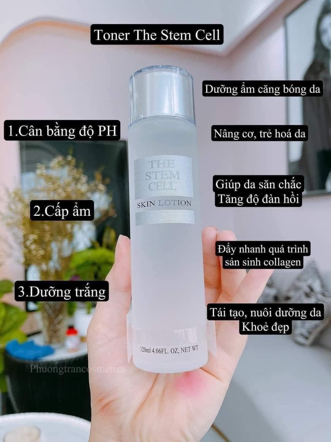 Nước hoa hồng The Stem Cell Skin Lotion 120ml Nhật Bản