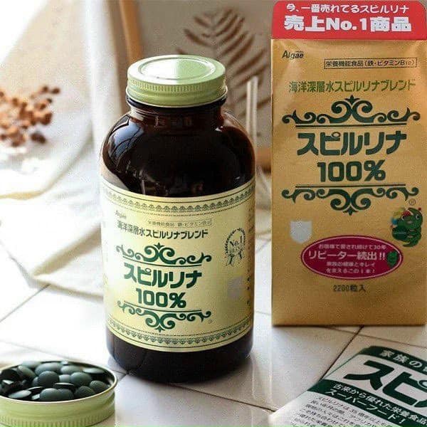 Tảo Xoắn Spirulina Nhật Bản Hộp 2200 Viên chính hãng