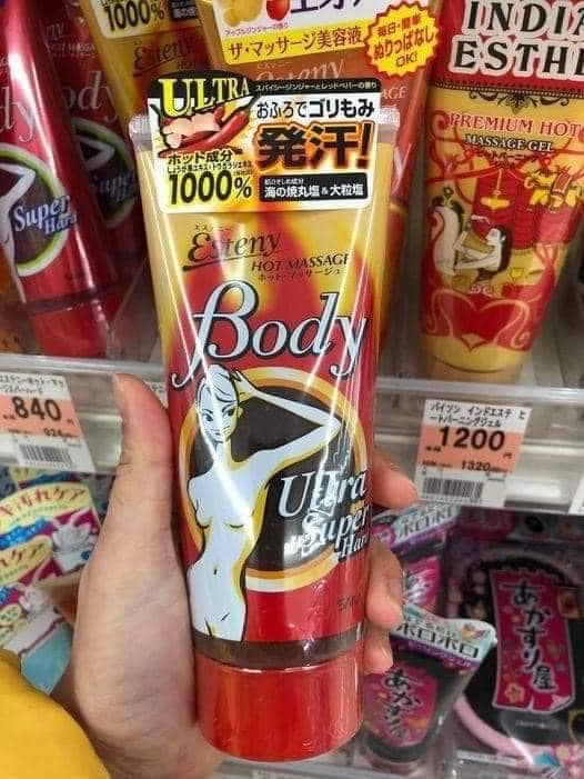 Kem tan mỡ bụng Esteny Body Hot Massage Gel Sana 240gr Nhật Bản