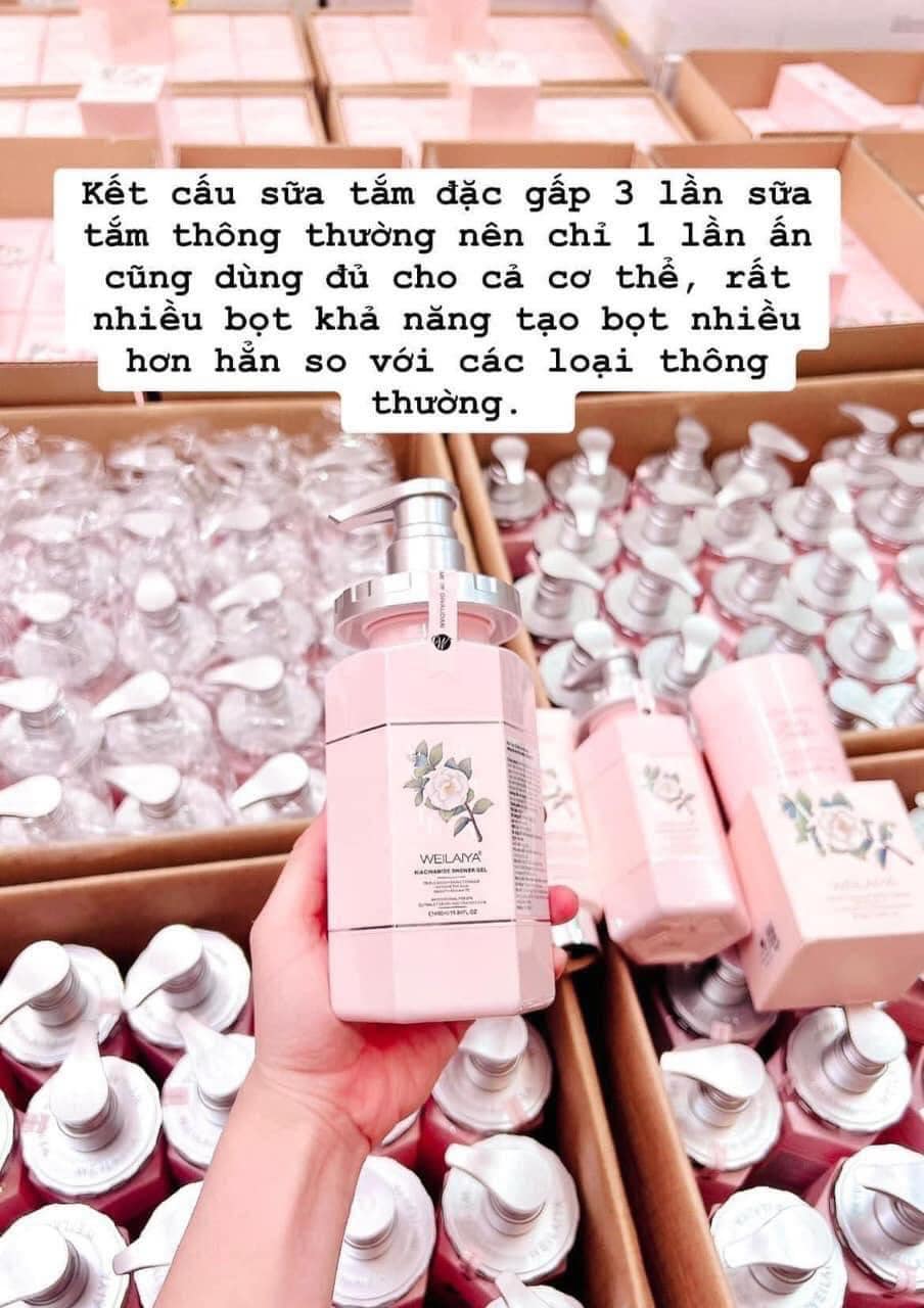 Sữa tắm Weilaiya hoa trà