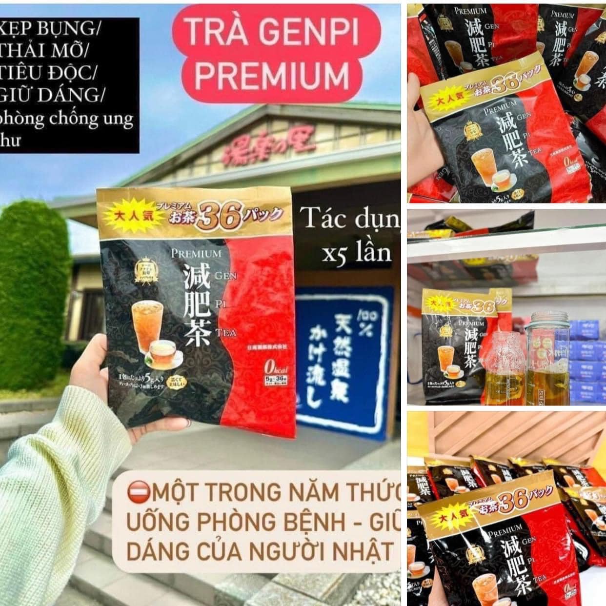 Trà Giảm Cân Thải Độc Genpi Premium NDY-u 36 Gói