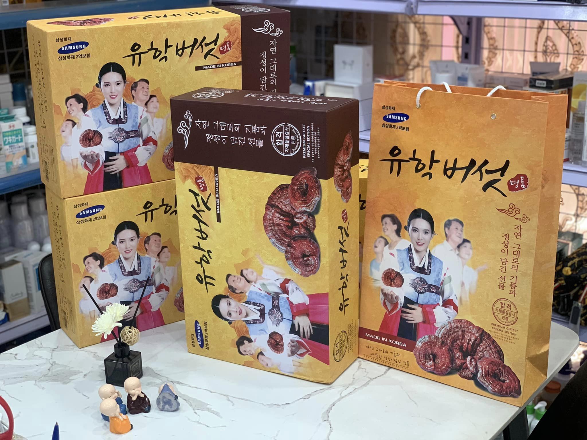 Nấm Linh Chi Hàn Quốc Cô Gái Sam Sung hộp 1kg