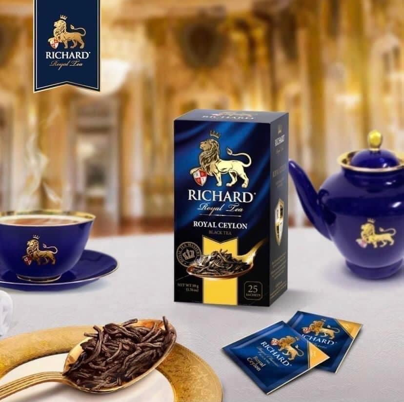 Trà Richard Royal tea hộp giấy của Nga hộp 25 gói