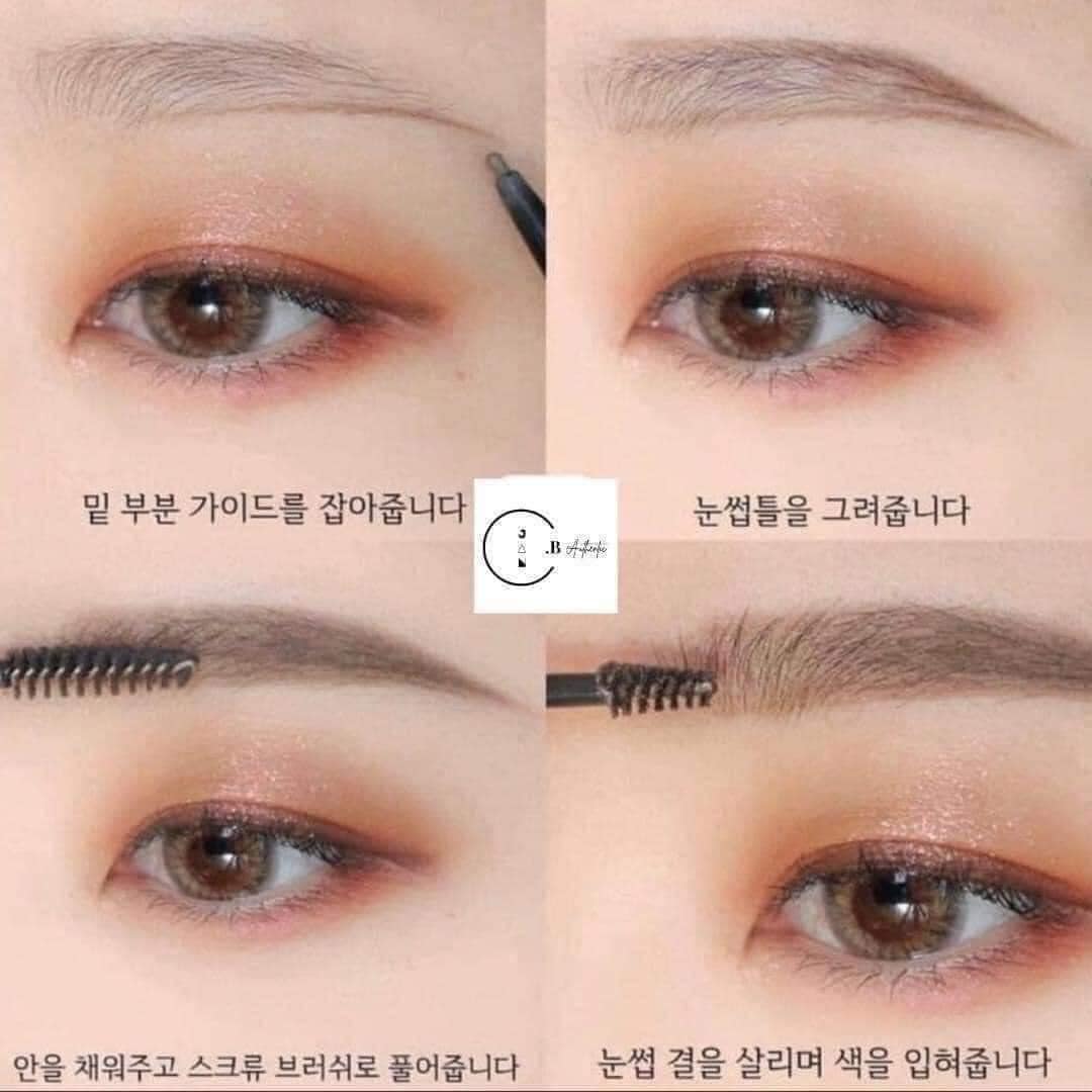 Chì kẻ mày The face shop 2 đầu