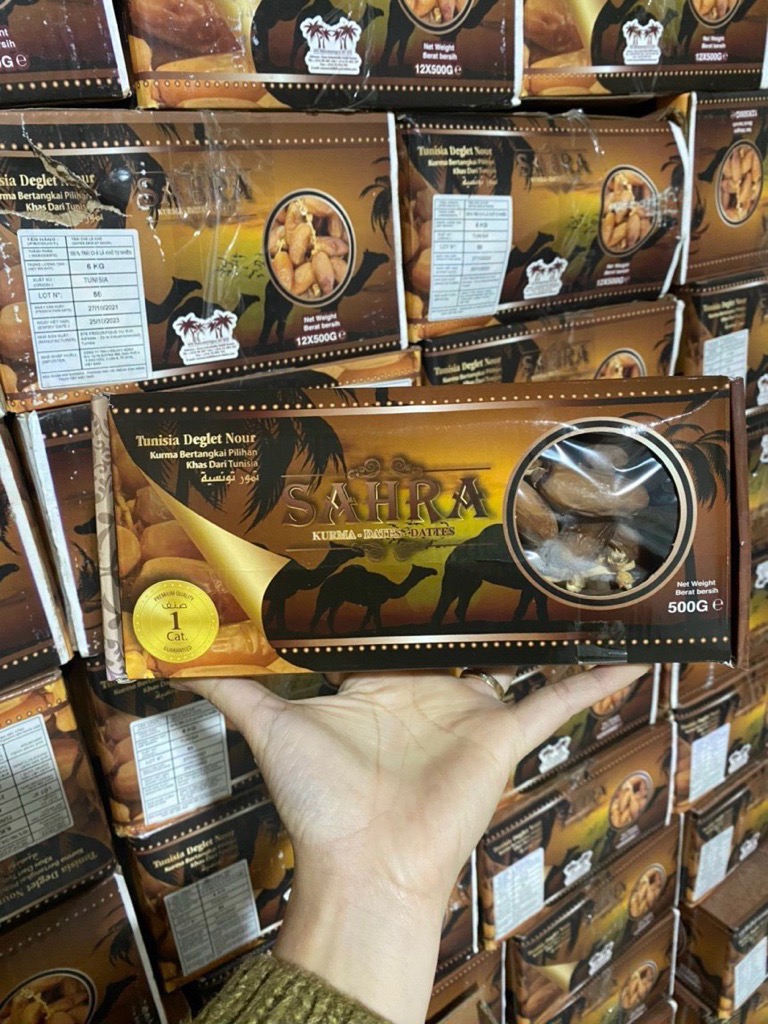 Chà là sấy dẻo nguyên cành Sahara 500gr