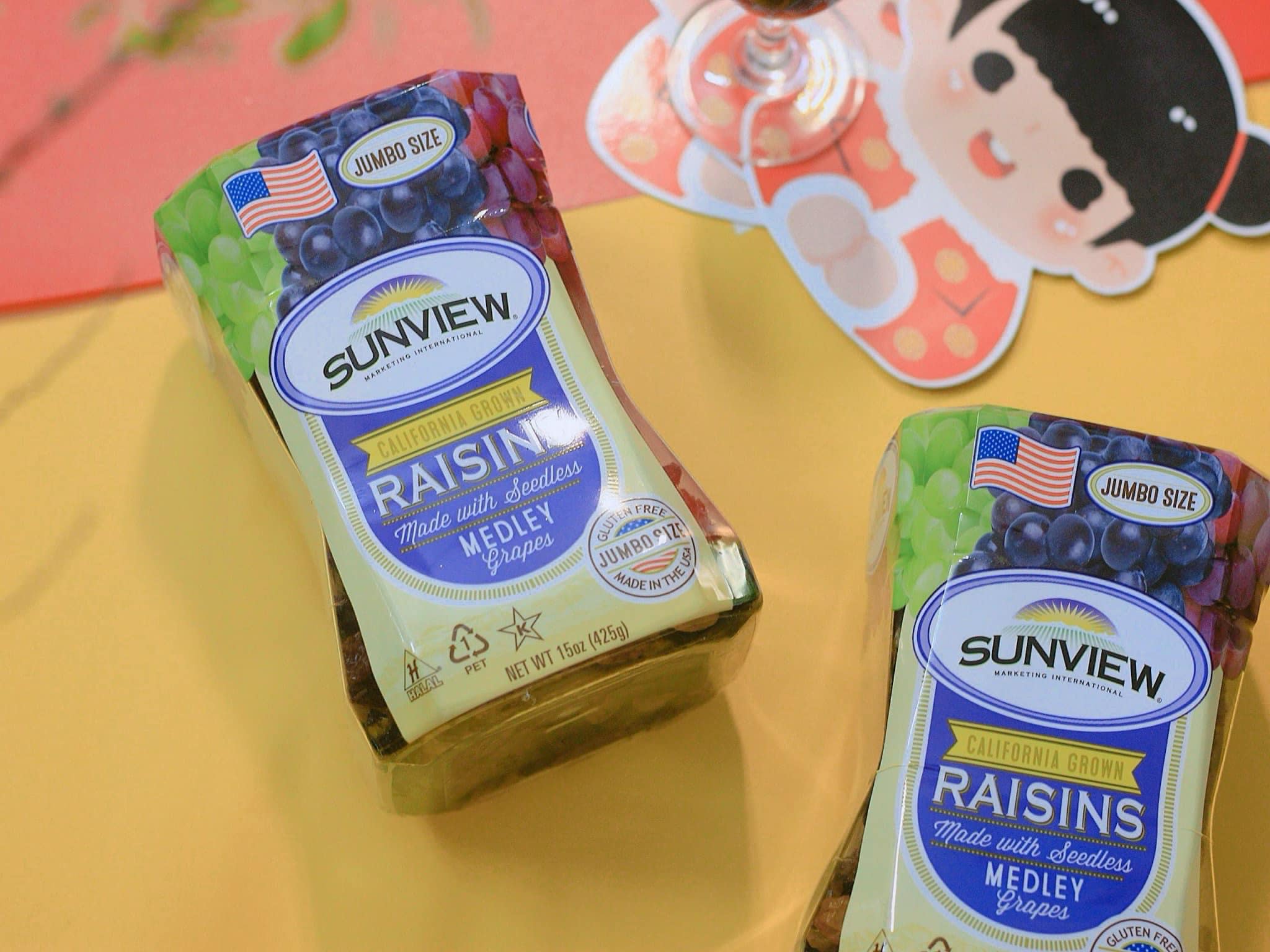 Nho Khô Raisins Sunview 425gr mẫu mới