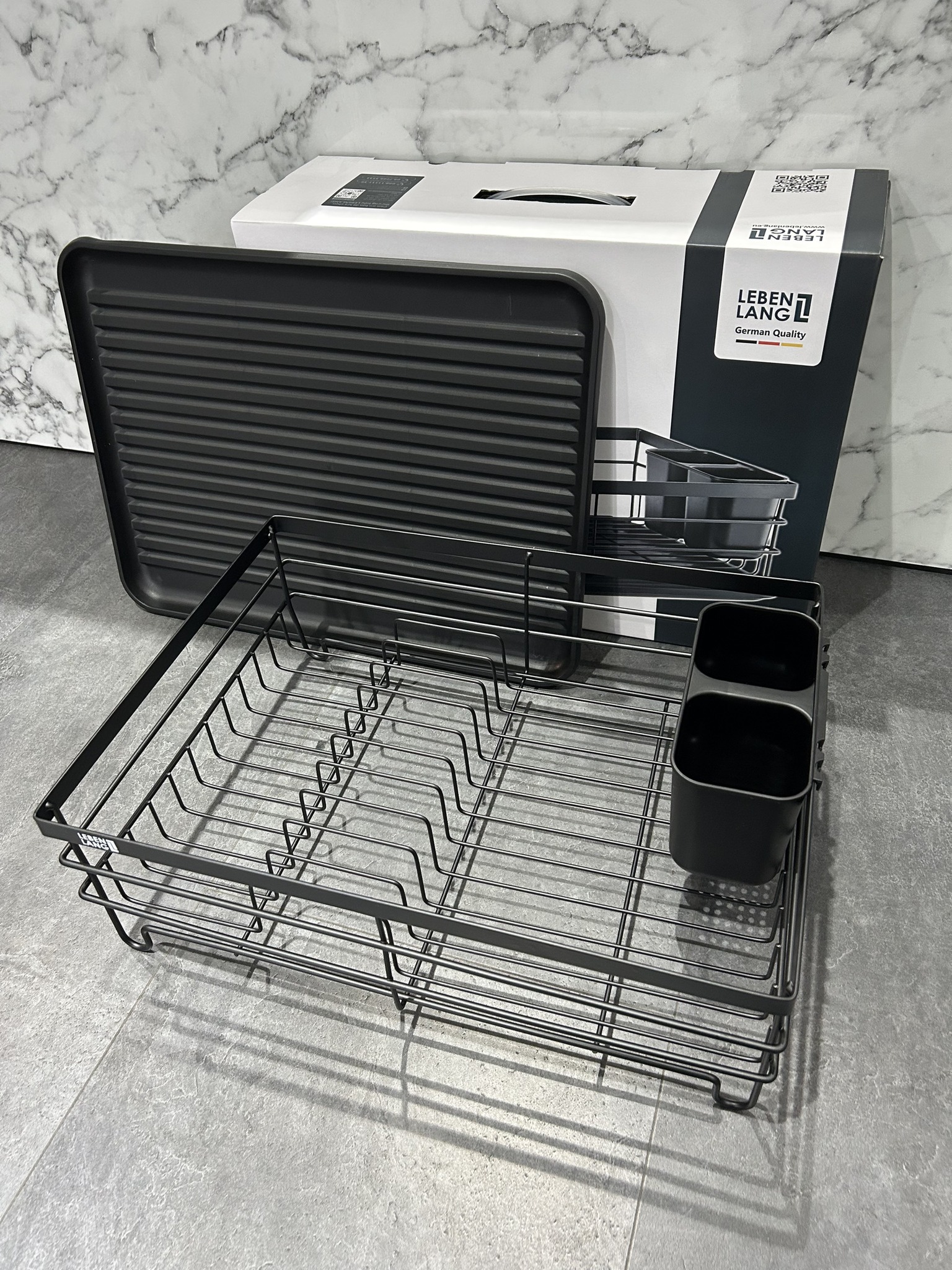 Giá đựng chén bát có khay hứng LEBENLANG LBL5555