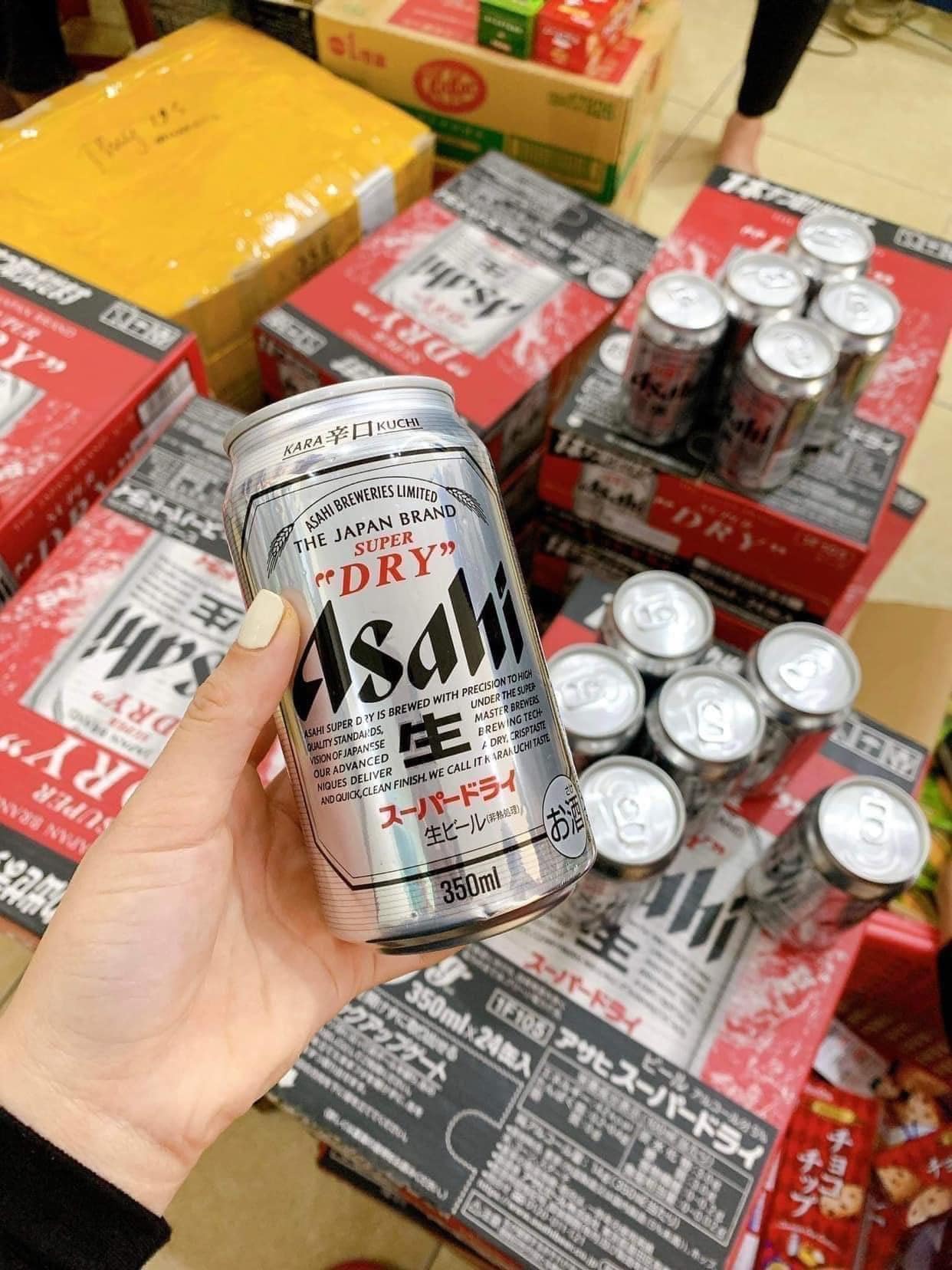 Bia Asahi Nhật Bản 350ml thùng 24 lon