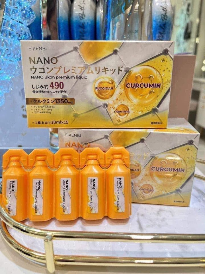 Nghệ nano +Fucoidan Nhật Bản hộp 15 ống