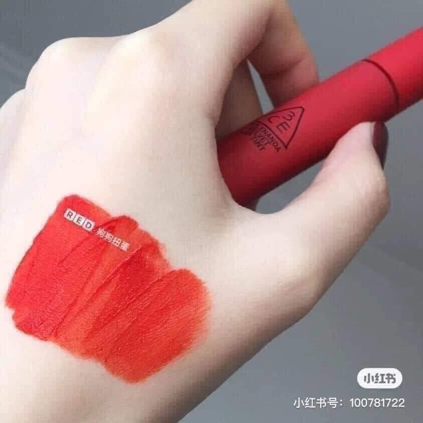 Son 3CE màu đỏ cam Childlike