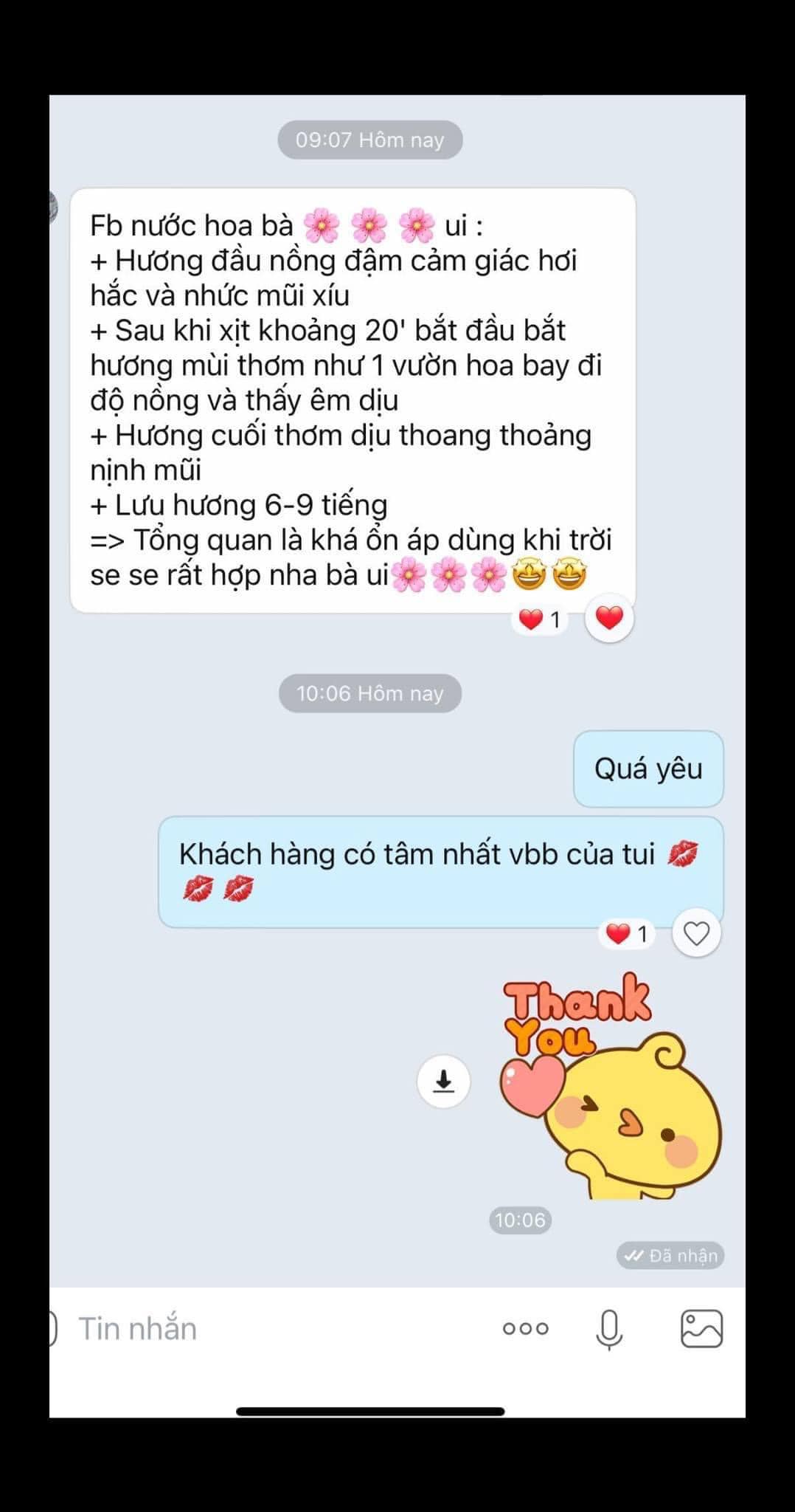 Nước hoa chiết 10ml TF lost cherry