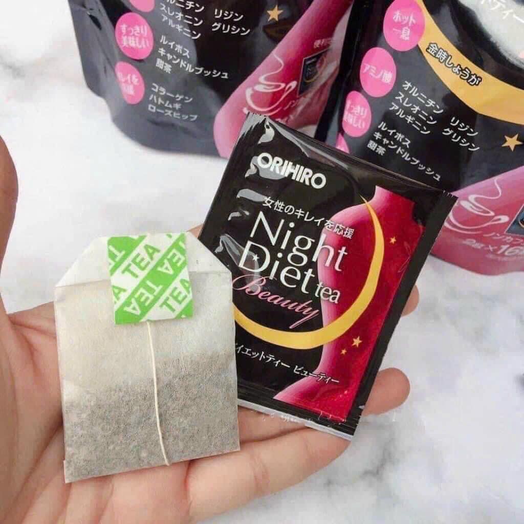 Trà giảm cân đẹp da ban đêm Orihiro Night Diet Tea Beauty