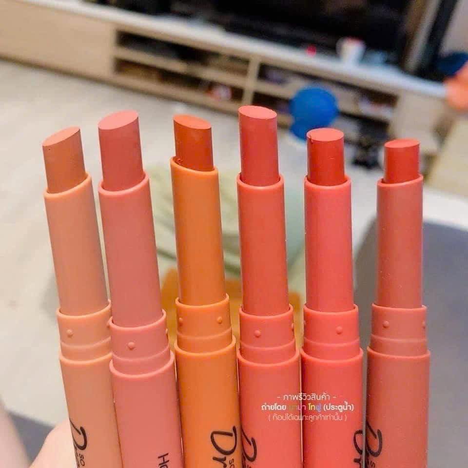 Set Son Thỏi 6 Cây Son Thái Lan Sweet Dream Hengfang Refreshing Matte Color Siêu Lì Mịn Môi Cực Hot.