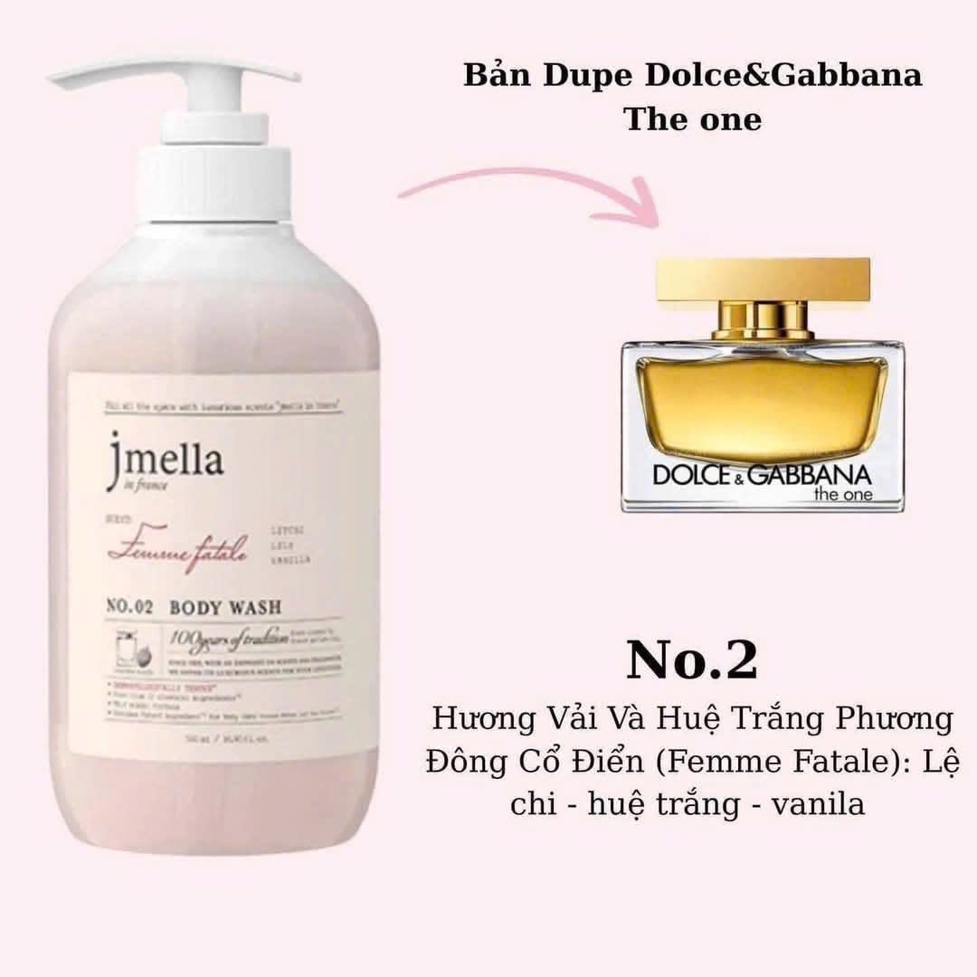 Sét sữa tắm Jmella Hàn Quốc 500ml kèm bông tắm