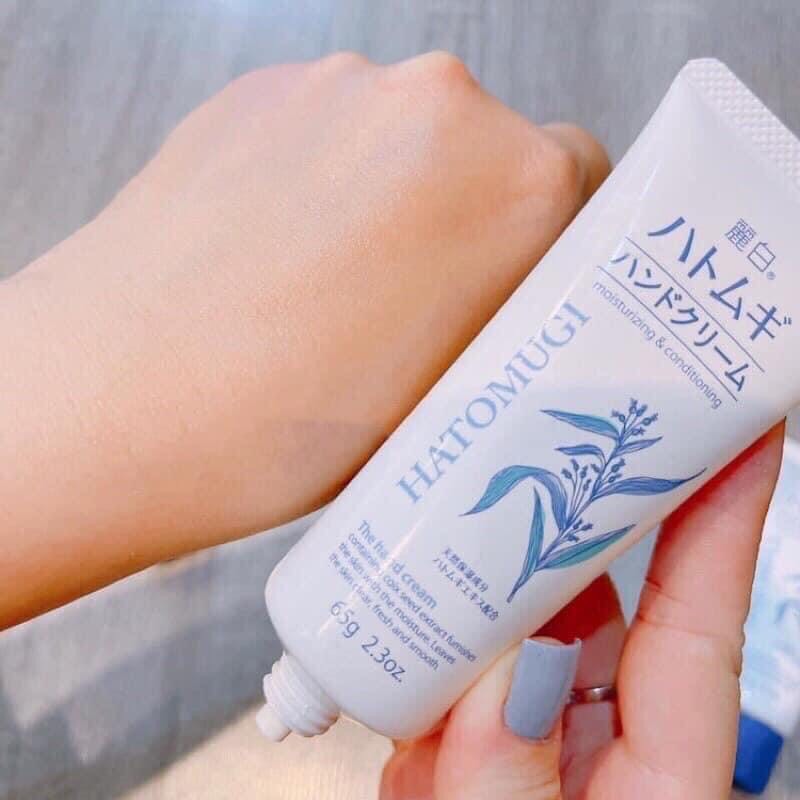 Kem Dưỡng Tay mềm mịn Hatomugi The Hand Cream 65gr