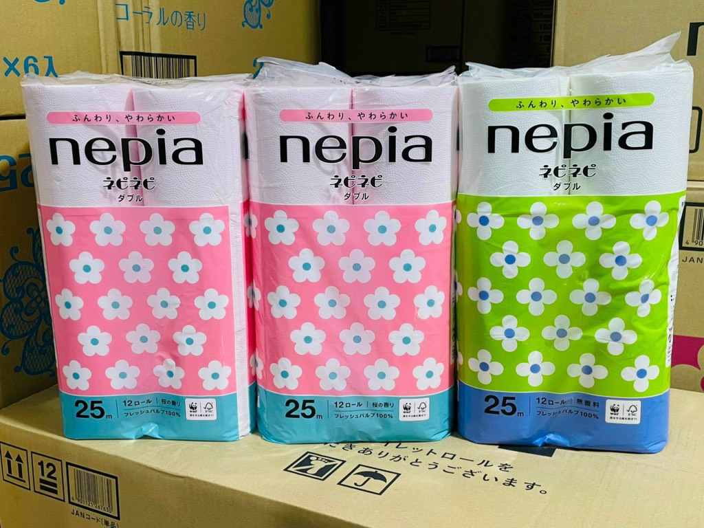 GIẤY VỆ SINH CAO CẤP NEPIA NHẬT BẢN LỐC 12 CUỘN