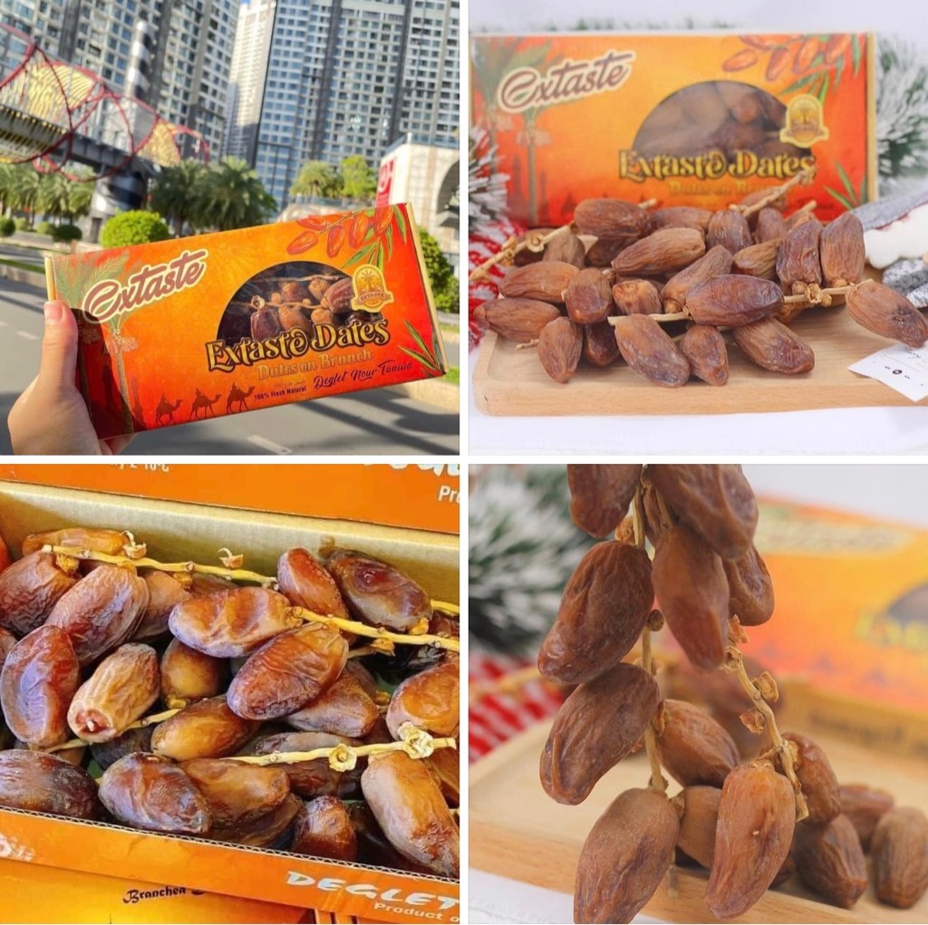 Chà Là Nguyên Cành Extaste loại chuẩn hộp 500gr