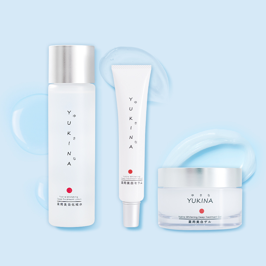 Bộ trị nám tàn nhang, dưỡng trắng da Yukina Medicated Skincare Nhật Bản (combo)