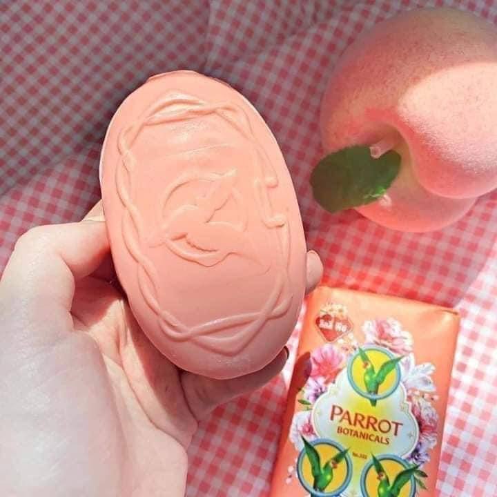 Lốc 4 bánh Xà bông tắm Con Vẹt Thái Lan Hương gỗ thơm Thanaka